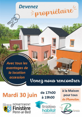 Réunion d'information le 30 juin : présentation du dispositif location-accession pour devenir propriétaire en toute sécurité