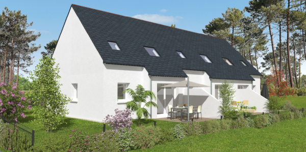 janvier 2025 : Finistère Habitat, le Département et la commune lancent le démarrage du chantier de 3 nouveaux logements, à Plougastel-Daoulas