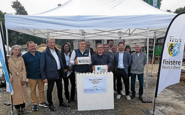 Démarrage du chantier de construction de 20 logements à Kérentrech