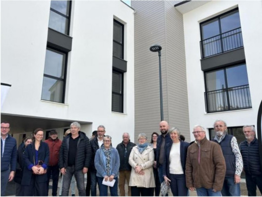 Les nouveaux locataires de la résidence intergénérationnelle inclusive, rue Leuriou, emménagent