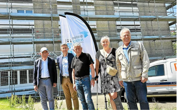 17 juin 2025 : Finistère Habitat, le Département et et la commune de Saint-Martin-des-champs lancent le chantier de réhabilitation des 79 logements collectifs de la résidence Ty Névez