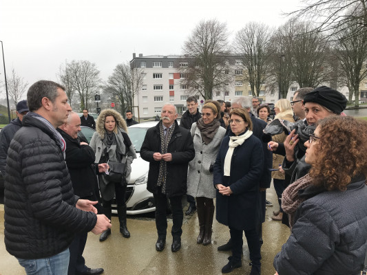 Inauguration des travaux de requalification de la résidence Pors ar Bayec